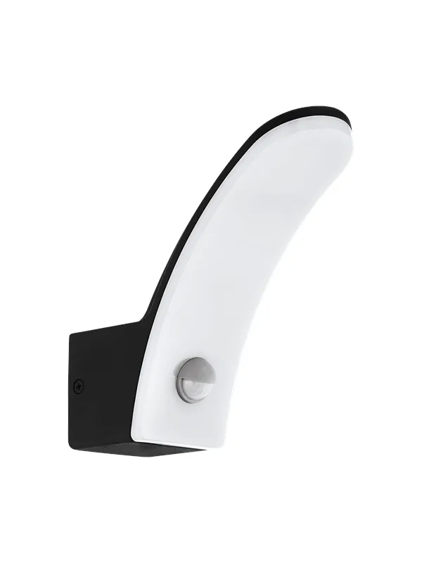 EGLO FIUMICINO outdoor wall lamp with sensor black