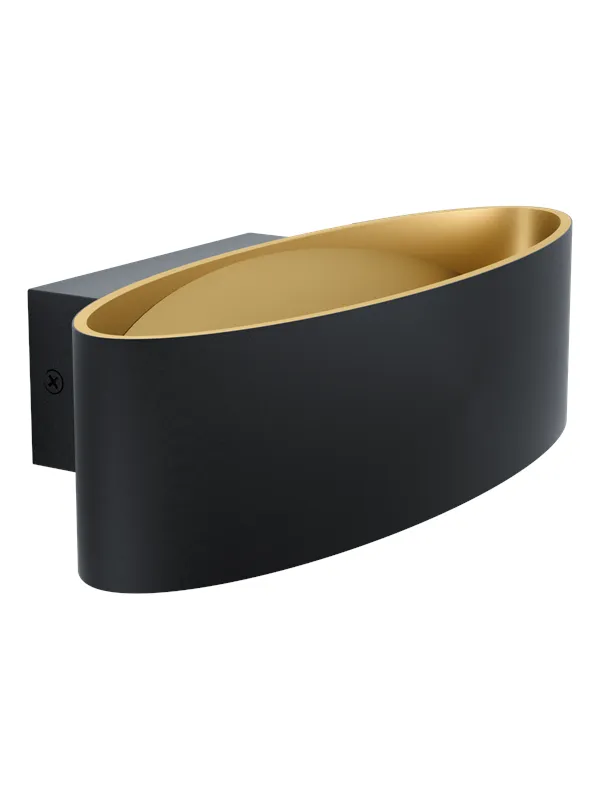 EGLO MACCACARI wall lamp black/gold