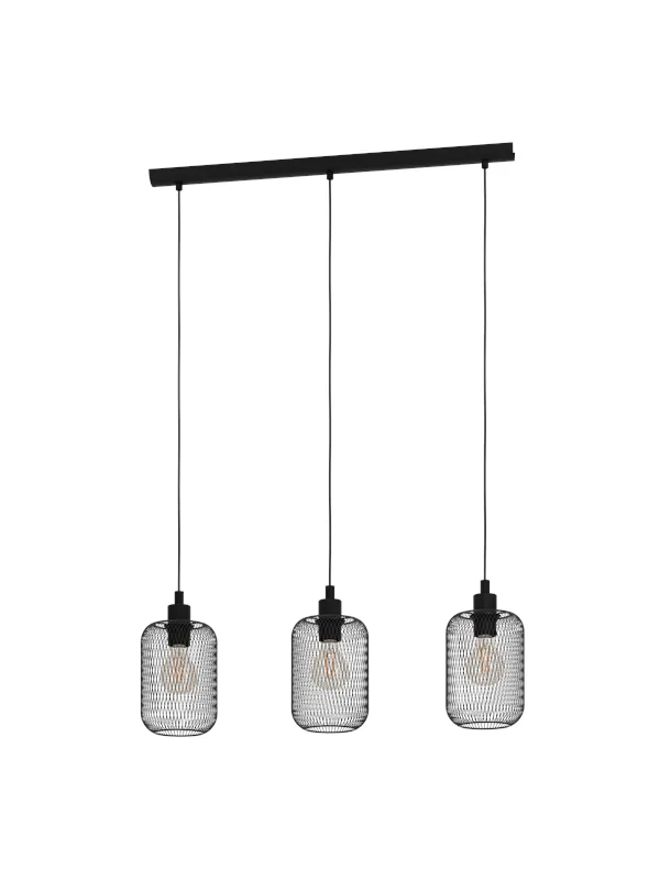 EGLO WRINGTON long table pendant black