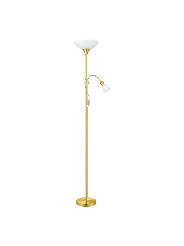 EGLO UP 2 floor lamp white/brass