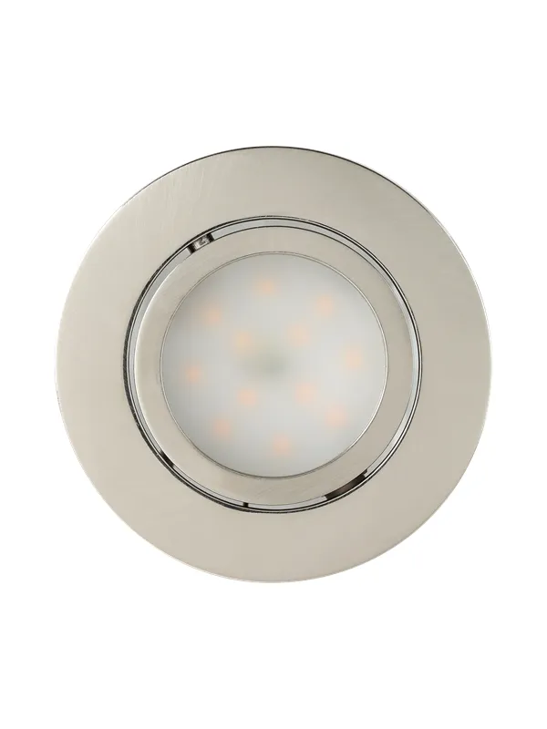 EGLO PINEDA recessed spotlight Ø84 mm 3000K brushed steel