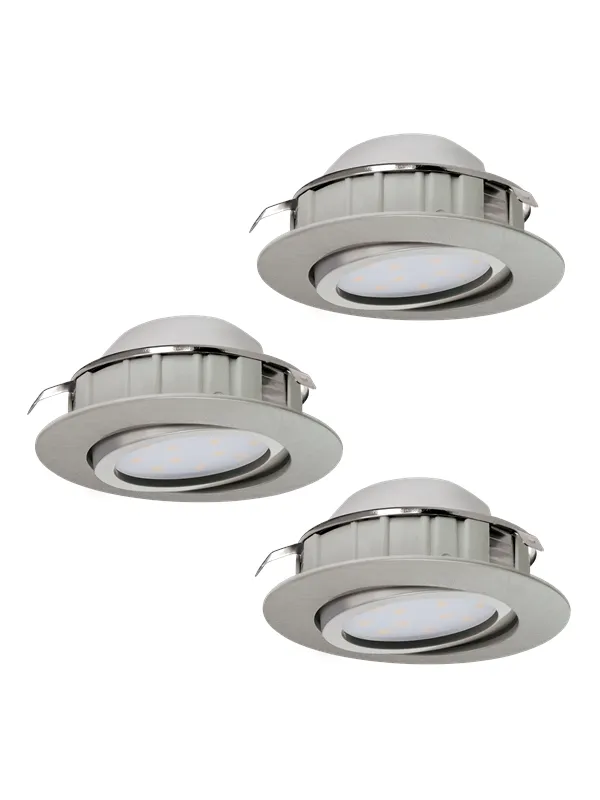 EGLO PINEDA recessed light  satin nickel