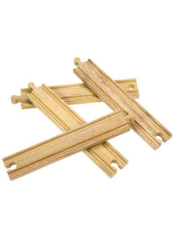 Bigjigs Wooden Rails - Straight Long