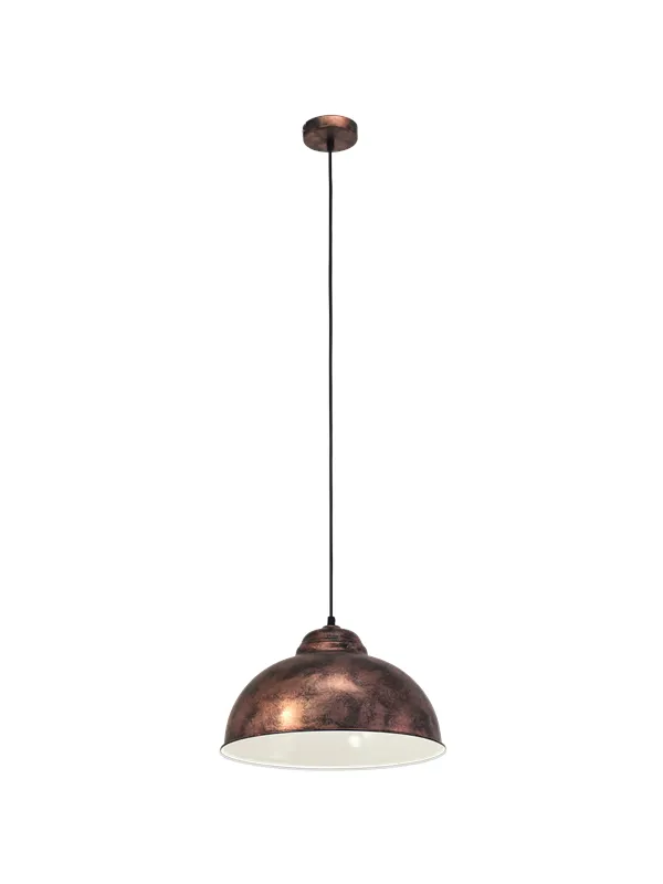 EGLO TRURO 2 pendant antique copper/white