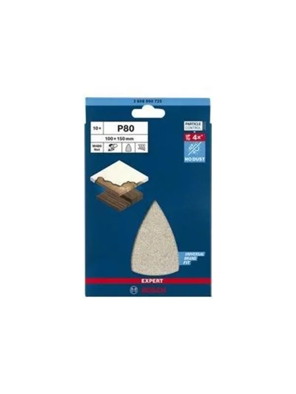 Bosch SLIBEBLAD DELTA 100X150MM NET K80 10 STK