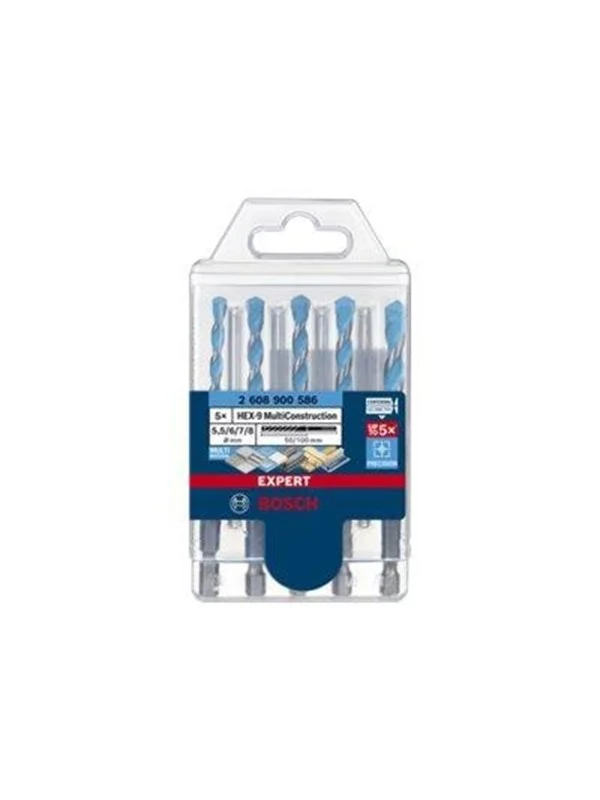 Bosch BORSÃ-T HEX MULTICONSTRUCTION 5.5-8MM 5ST