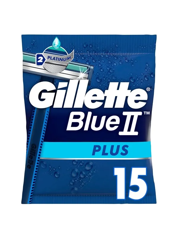 Gillette Blue II Plus Engangshøvler, x-15Pakn.