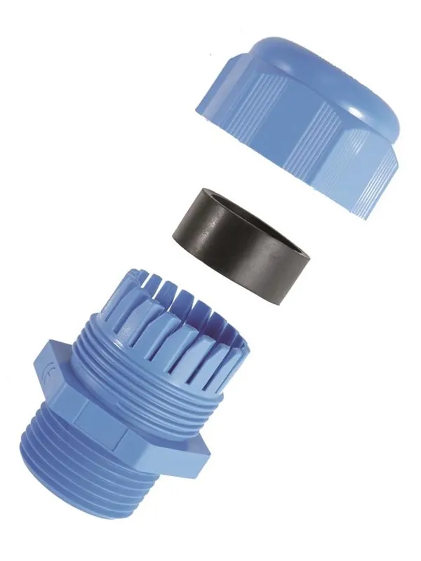 SIB Atex cable gland m20 blue (ex i) polyamide ø10-14