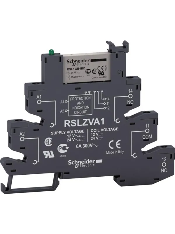 Schneider Electric Socket with screw terminals 12-24v ac/dc