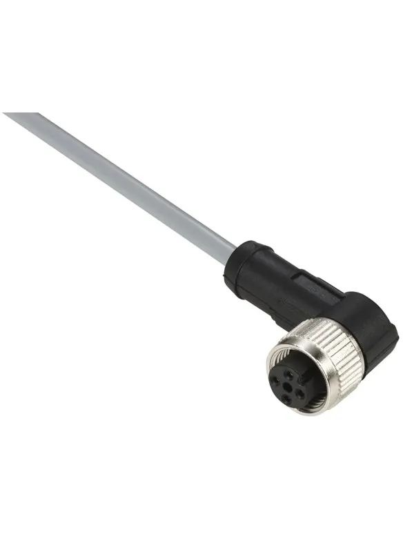 TELEMECANIQUE SENSORS Sensor cable  pvc m12 4-pin female angled 10 meters xzcpv1241l10