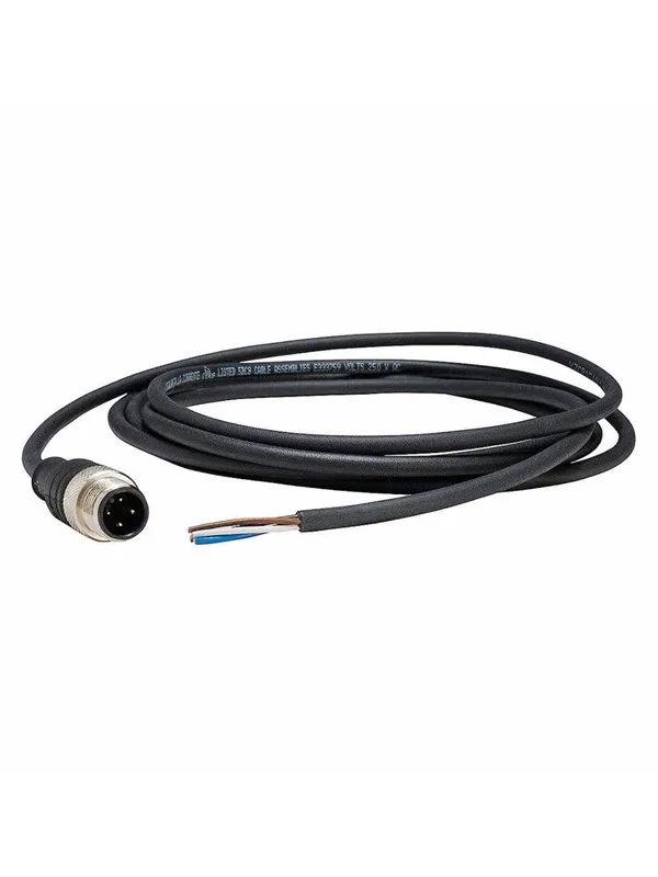 TELEMECANIQUE SENSORS Sensor cable  pur m12 4-pin male straight 2 meters xzcp1541l2