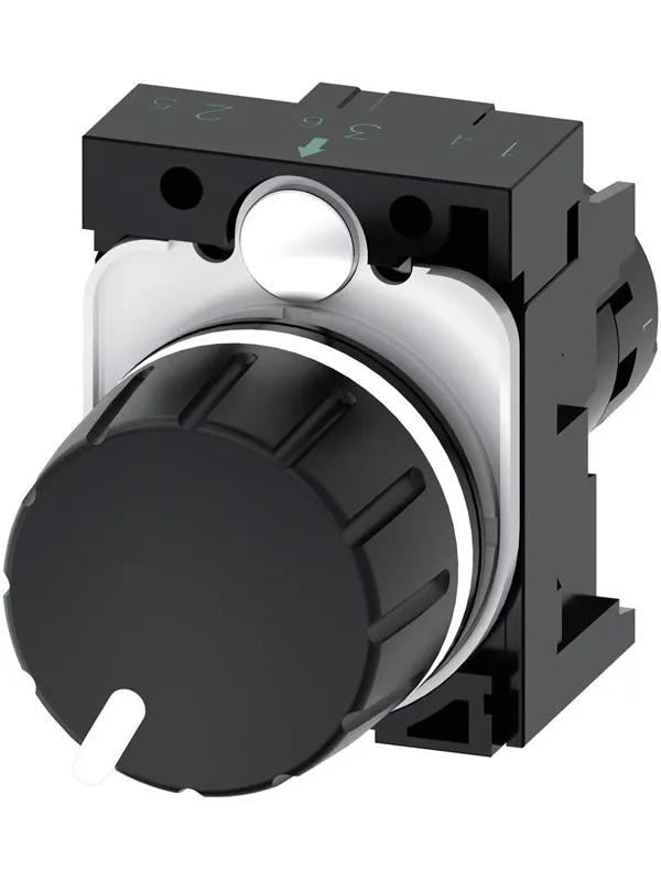 Siemens Potentiometer compact 22mm round plastic black