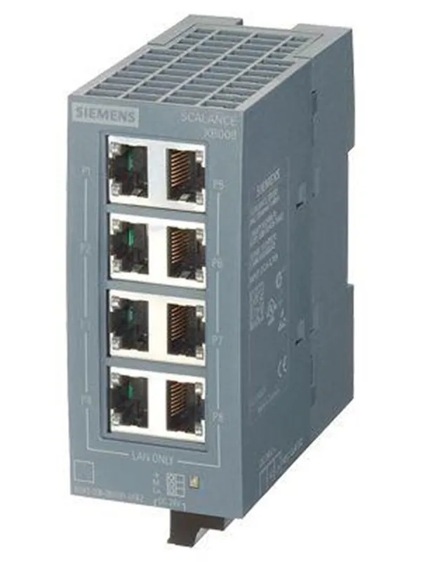 Siemens Scalance xb008 unmanaged industrial ethernet switch for 10/100 mbit/s