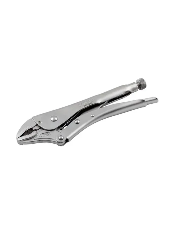 Irimo locking plier curved jaws w/cutter 190mm