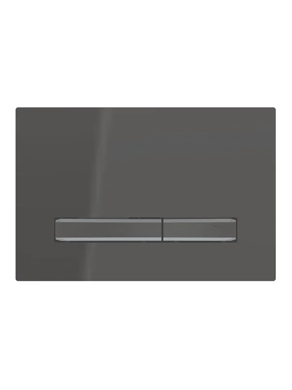Geberit sigma50 actuator plate 246 x 164 x 14 mm deep black/black chrome