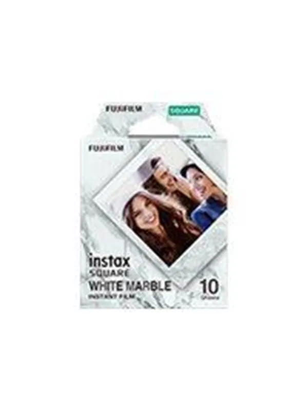 Fujifilm INSTAX Square Film - 10 Shots - White Marble