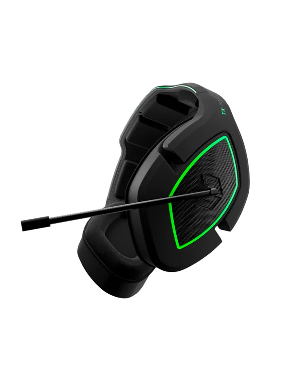 Gioteck TX-50 RF Stereo Gaming Headset (Black/Green)
