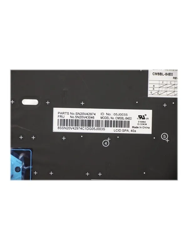 Lenovo - notebook replacement keyboard - with Trackpoint - QWERTY - Spanish - black - Bærbart tastatur - til utskifting - Spansk - Svart