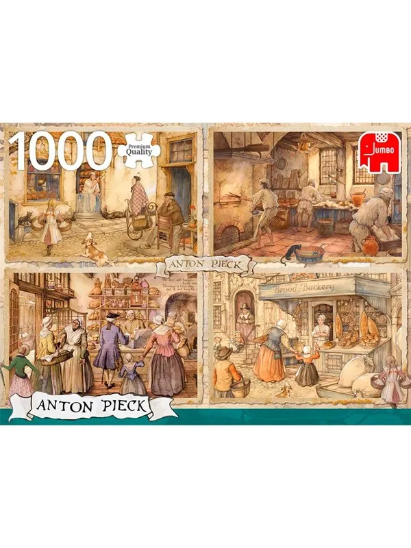 Jumbo Puzzle - Anton Pieck: Bakers from the 19th Century (1000 pcs)