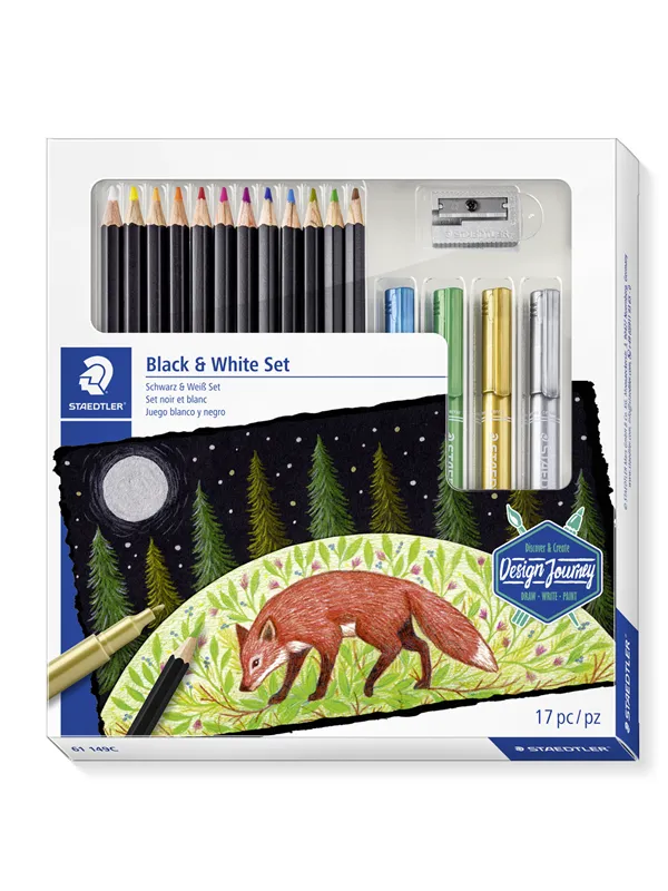 Staedtler Mixed Black & White Set   100% PEFC