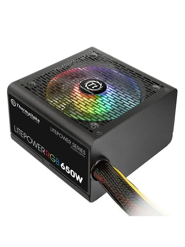 Thermaltake Litepower RGB 650W Strømforsyning (PSU) - 650 Watt - 120 mm - ATX - 80 Plus