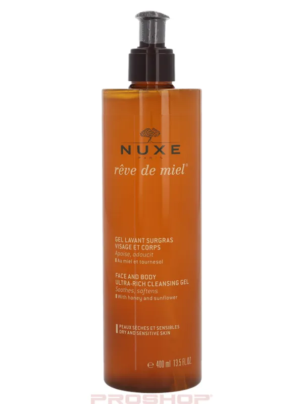 Nuxe Rêve de Miel Face and Body Cleansing Gel - 400 ml