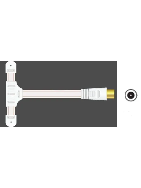 Sinox FM Antenna for Radio - 1.8m - White