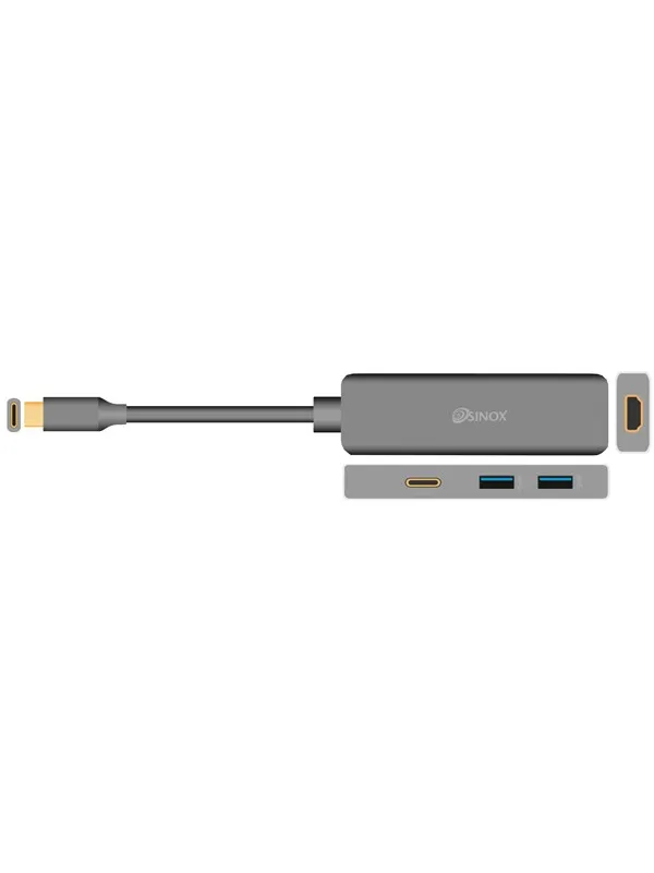 Sinox USB C Hub - Aluminum USB-hub