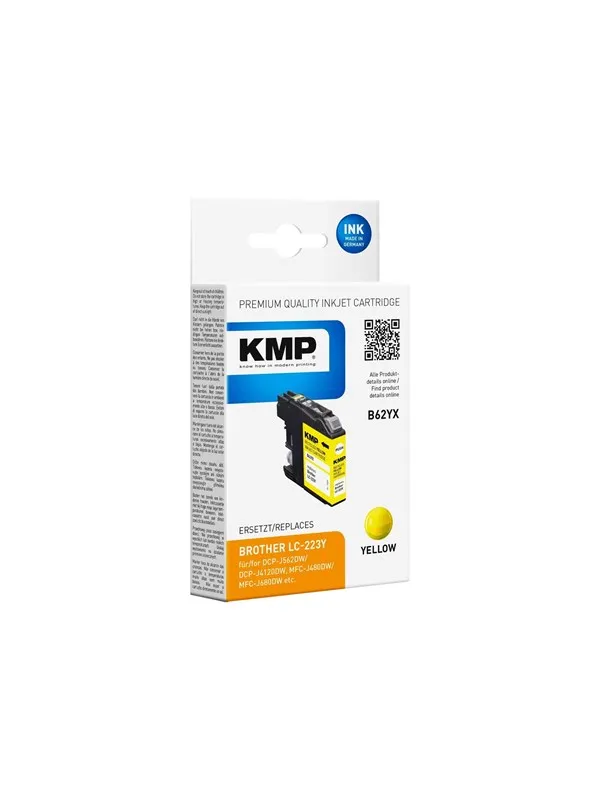 KMP B62YX - yellow - ink cartridge (alternative for: Brother LC-223Y)