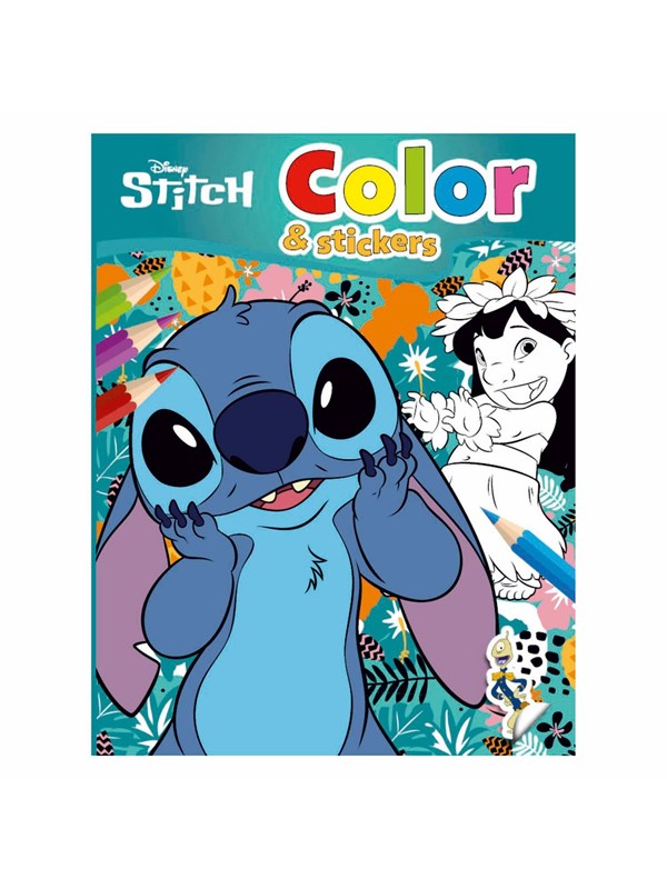 Boek Specials Nederland BV Stitch Coloring Book and Stickers