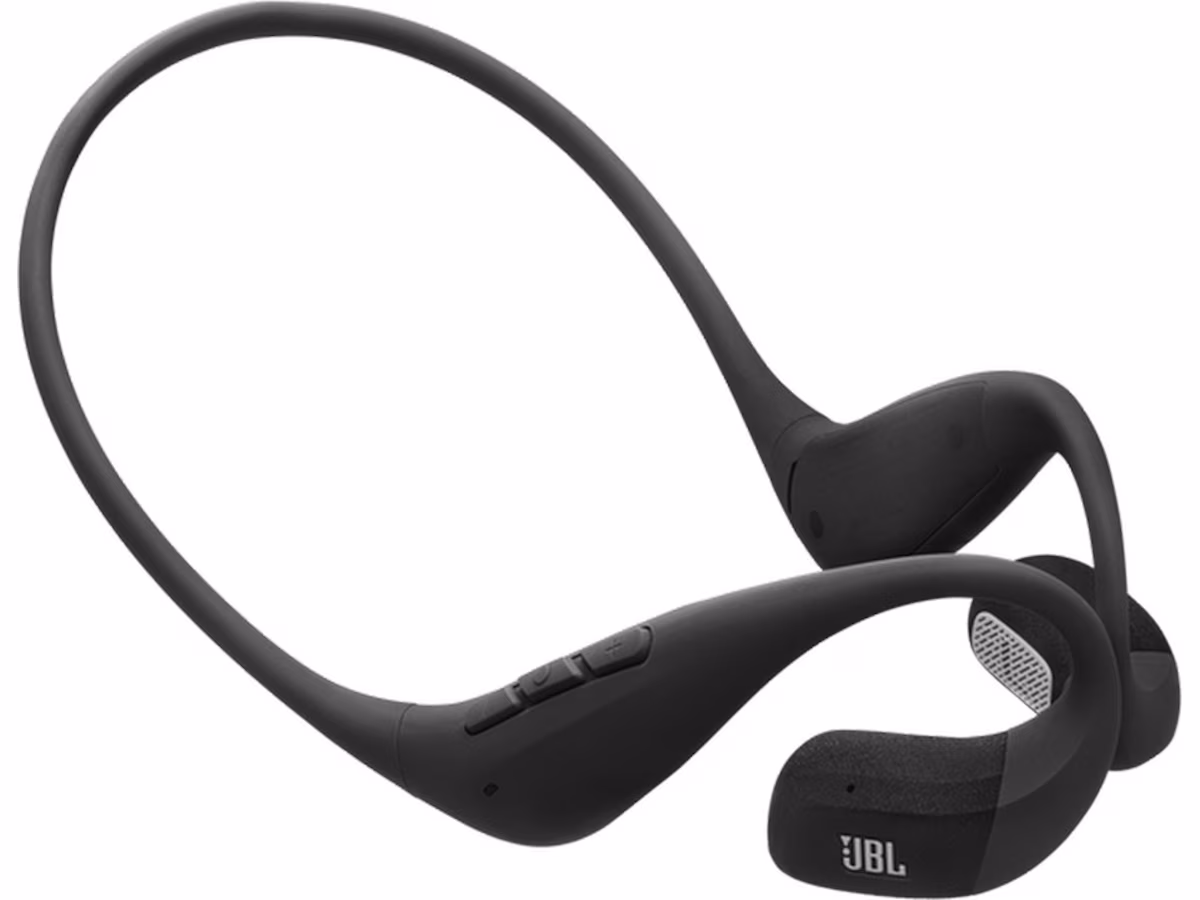 JBL Endurance Pace Wireless Open-Sound Headphones with Neckband Black and Grey