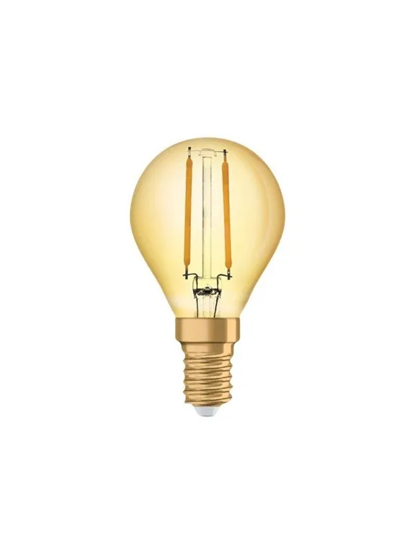 Osram LED-lyspære Vintage 1906 Mini-ball 2.5W/824 (22W) Gold E14