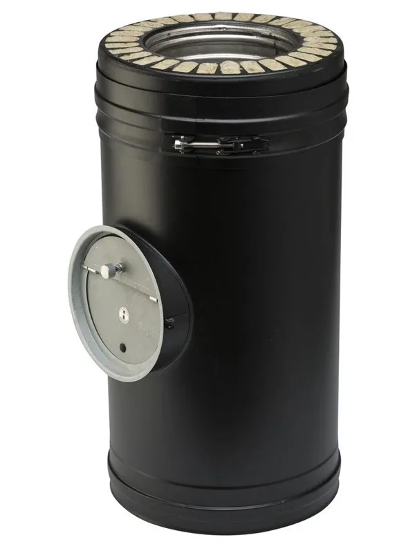 Metalbestos wood 150 mm pipes with draugth regulator