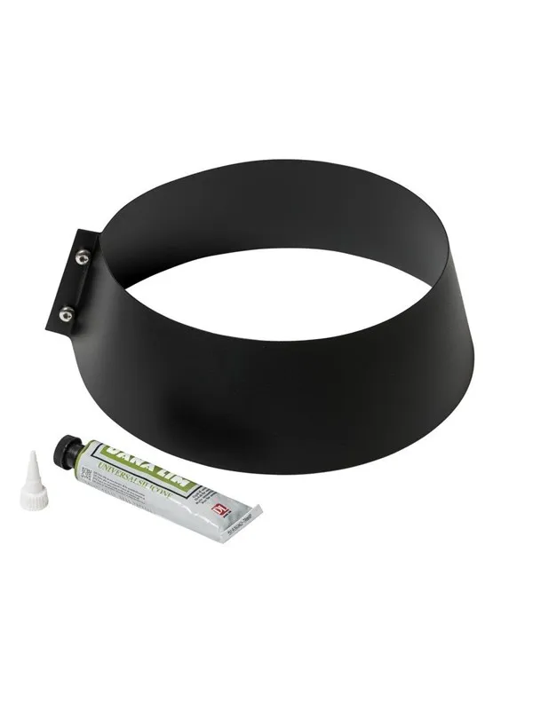 Metalbestos storm collar ø230/130 black with silicone