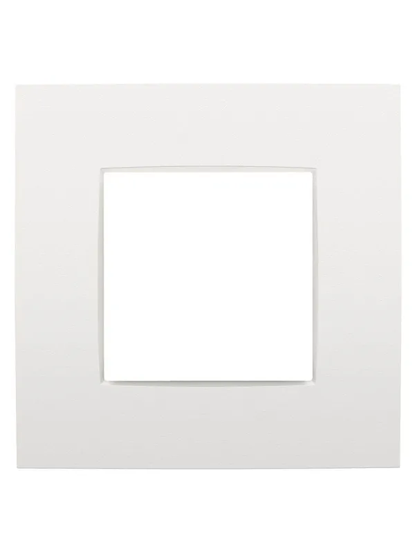 Niko-Servodan Single flush surround plate intense white