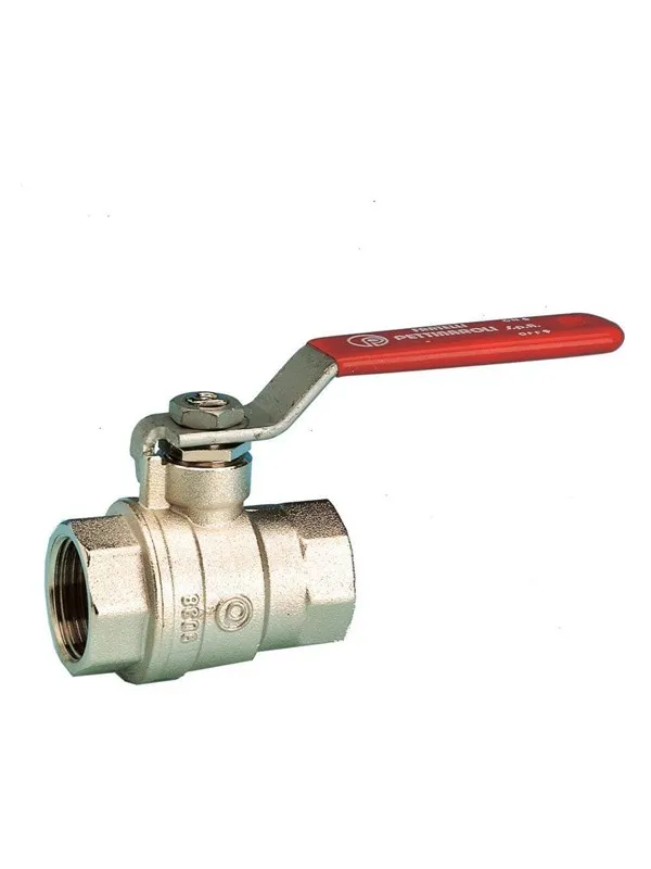 Pettinaroli F x f "new compact" fullway ball valve red steel lever 3
