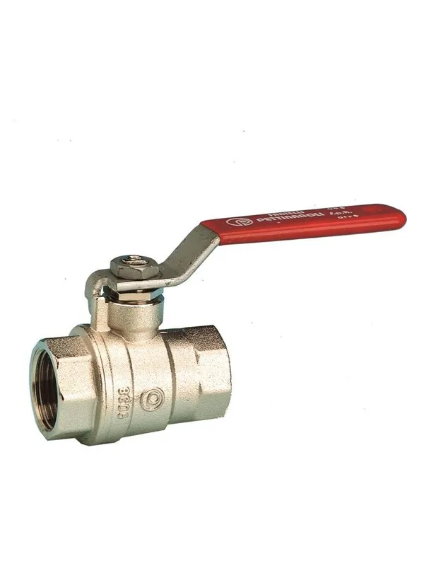 Pettinaroli F x f "new compact" fullway ball valve red steel lever 2