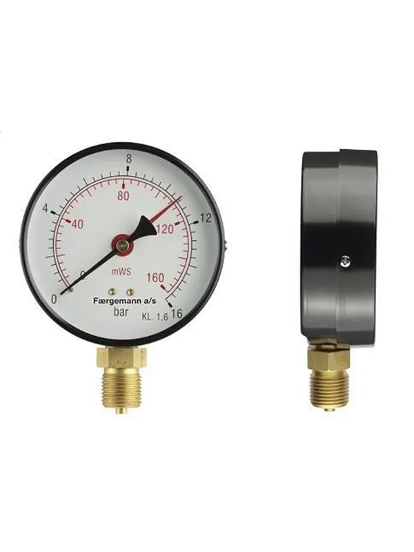Erik Færgemann Hydro/thermo gauge 1/2xø80 0-10mvs/20-120°c