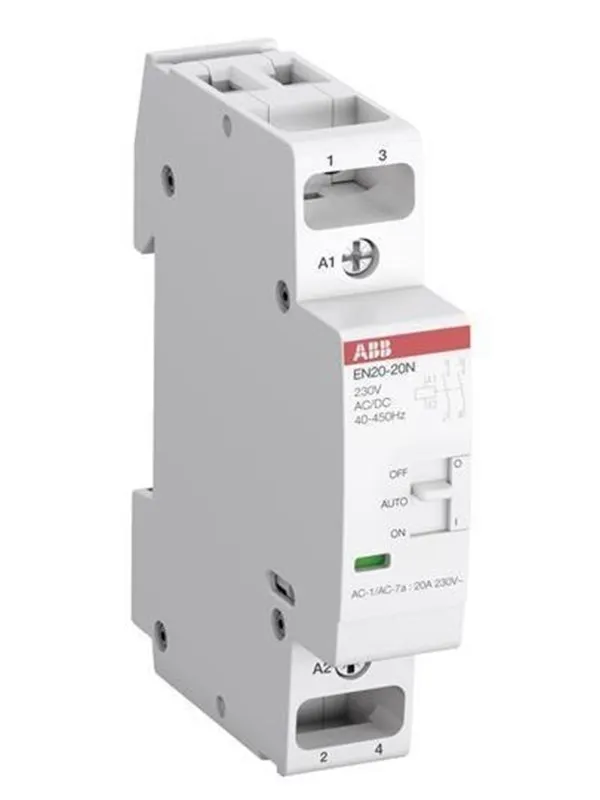 ABB En20-20n-01 installation contactor 2no/0nc 24v ac/dc