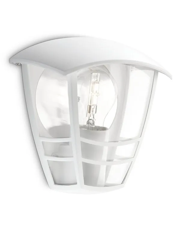 Philips Creek wall lantern white 1x60W 230V