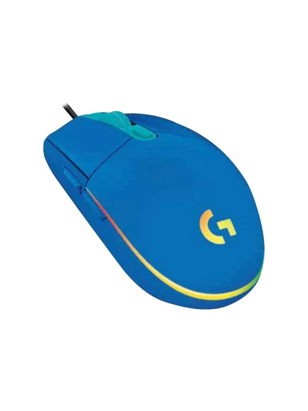 Logitech G102 LIGHTSYNC - Blue - Gaming mus - Optisk - 6 - Svart med RGB-lys