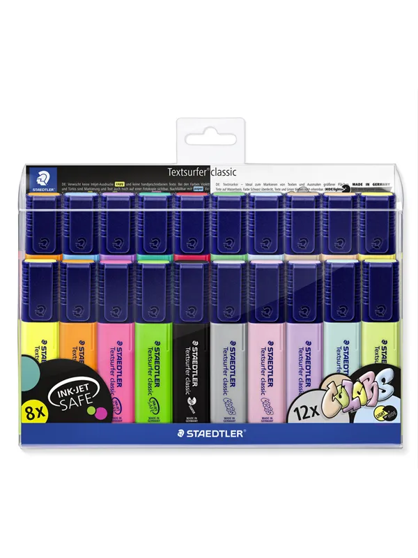 Staedtler Highlighter Textsurf.cl.20pc wallet