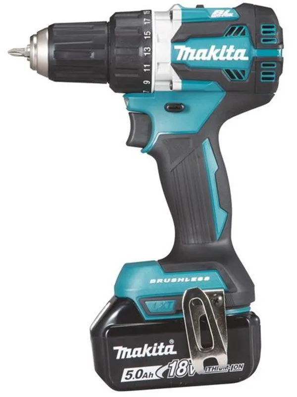 Makita 18v cordless driver drill ddf484rt3j 3x5.0ah carbon f