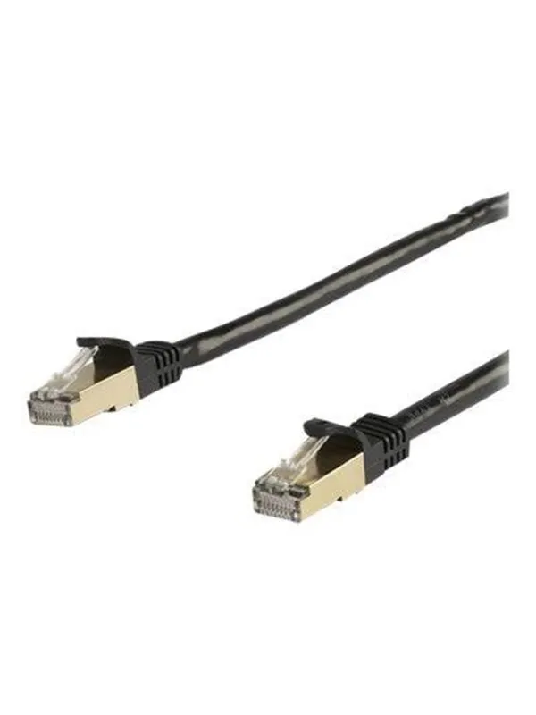 StarTech.com 10m CAT6a Ethernet Cable - Black RJ45 Shielded Cable Snagless - patch cable - 10 m - black - Svart - 10m