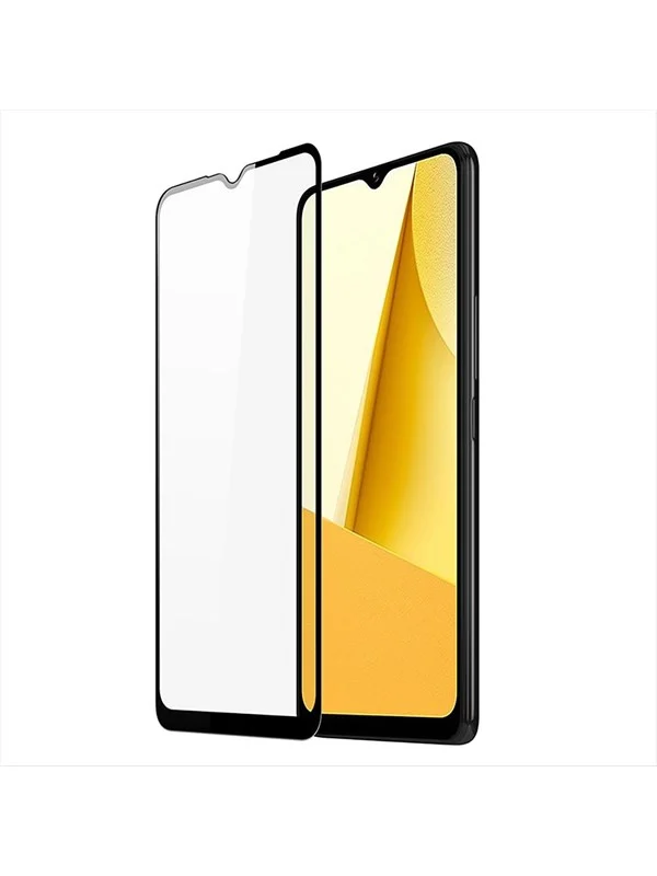 Dux Ducis 9D Tempered Glass Tempered Glass Vivo Y16 / Y02s Full Screen Protector with Frame Black (Case Friendly)