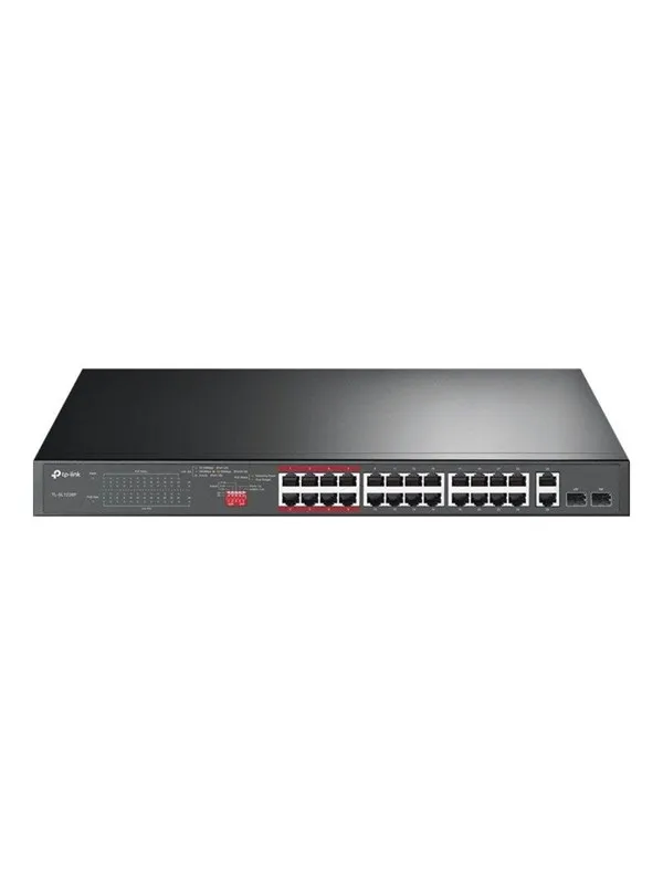 TP-Link TL-SL1226P 24-Port 10/100Mbps + 2-Port Gigabit Unmanaged PoE+ Switch