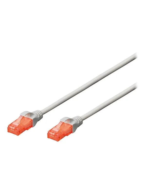 DIGITUS CAT 6 U-UTP patch cord - 0.5m - Grå - 0.5m