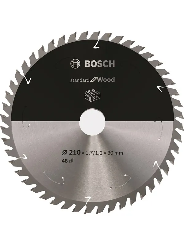Bosch Standard for Wood-sirkelsagblad for batteridrevne sager 210x1,7/1,2x30 T48