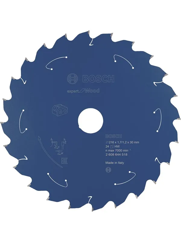 Bosch Expert for Wood-sirkelsagblad for batteridrevne sager 216x1,7/1,2x30 T24