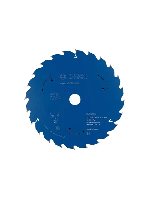 Bosch Expert for Wood-sirkelsagblad for batteridrevne sager 184x1,6/1x20 T24